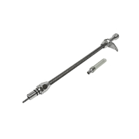 B&M Automatic Transmission Dipstick & Tube - Billet Aluminum/Stainless Steel Braided