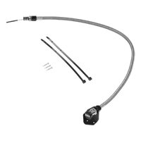 B&M Locking Automatic Transmission Dipstick & Tube - Billet Aluminum/Stainless Steel Braided