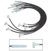 MSD Wire Set, Blk, BB Chevy '75-on, HEI
