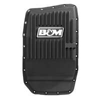 B&M Hi-Tek Deep Transmission Pan - Black Aluminum