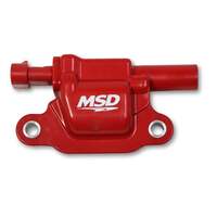 MSD Coil, Red, Square, 2014 & up GM V8