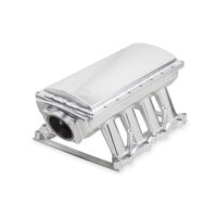 Holley Sniper EFI Fabricated Race Intake Manifold - 2011-14 Ford 5.0L Coyote - Silver