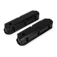 Holley Sniper Valve Cover - Fabricated Aluminum - Ford Small Block - Tall - Black