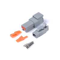 Haltech Plug and Pins Only - Matching Set Deutsch DTM-2 Connectors (7.5 Amp)